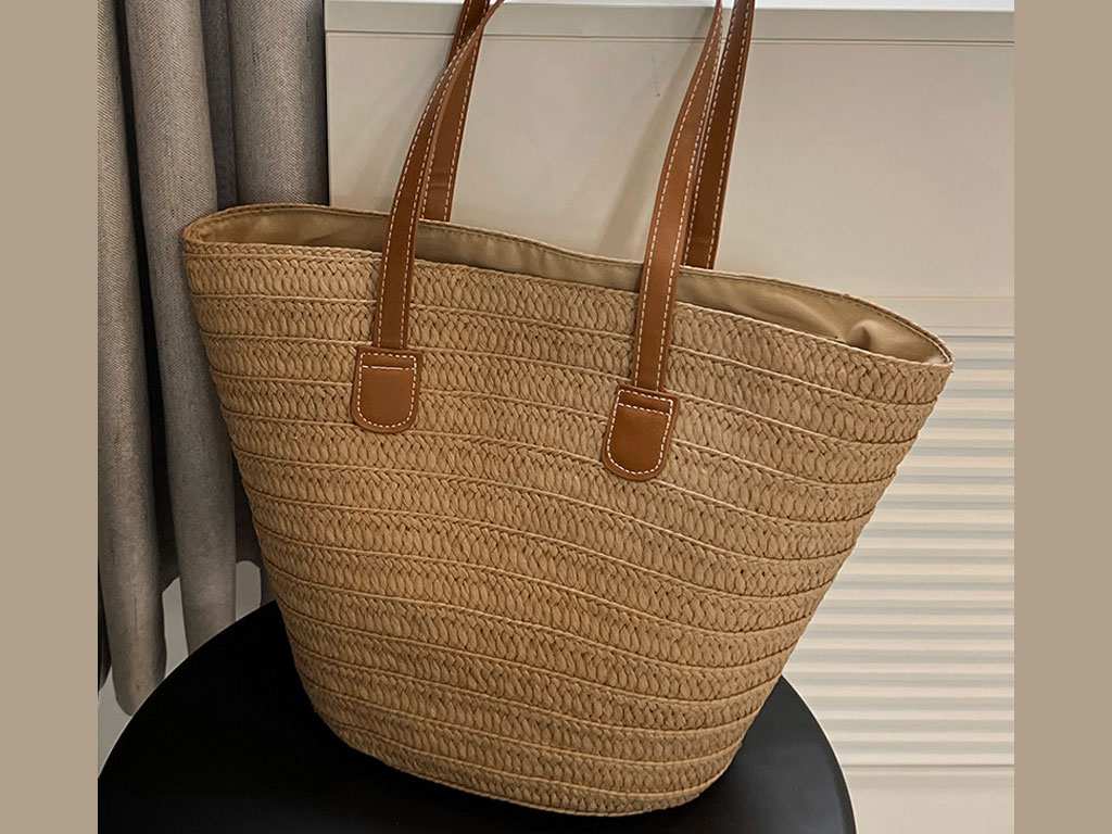 کیف دوشی زنانه حصیری IOS/Aiguoshi New Tote Women's Bags Straw 6787