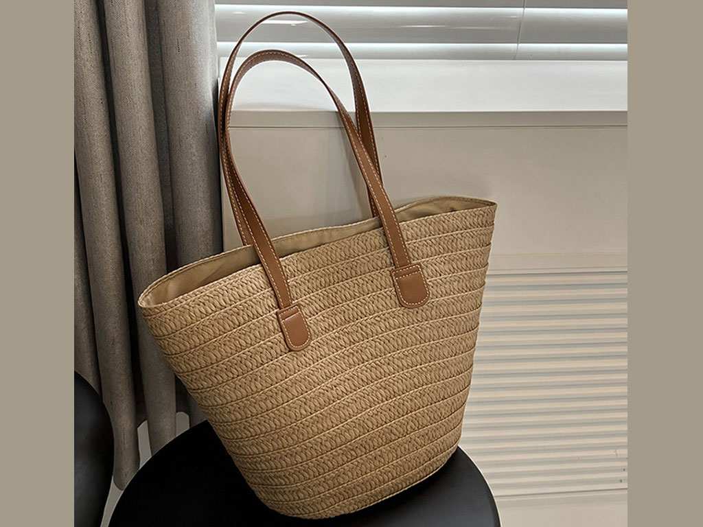 کیف دوشی زنانه حصیری IOS/Aiguoshi New Tote Women's Bags Straw 6787
