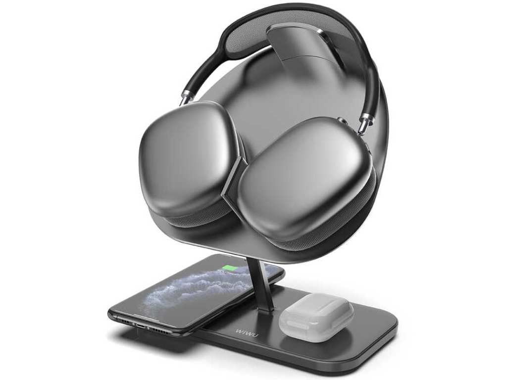 شارژر بی سیم رومیزی 30 وات و پایه نگهدارنده ایرپاد مکس، ایرپاد و آیفون ویوو WiWU M15 Hubble Stand Wireless Charger - تصویر 12