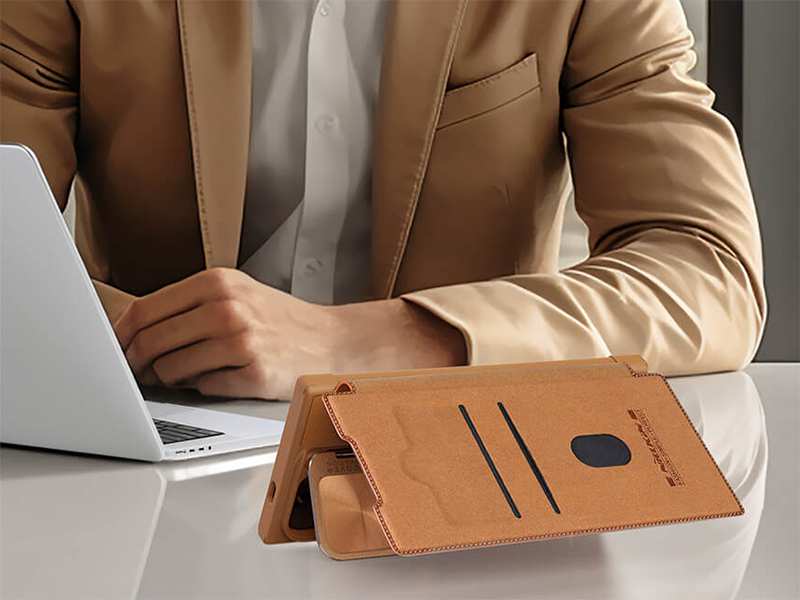 کیف کویین سامسونگ اس 24 اولترا نیلکین Qin Prop Leather