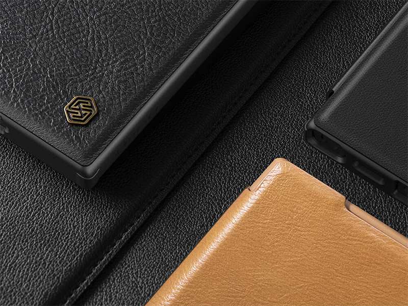 کیف کویین سامسونگ اس 24 اولترا نیلکین Qin Prop Leather