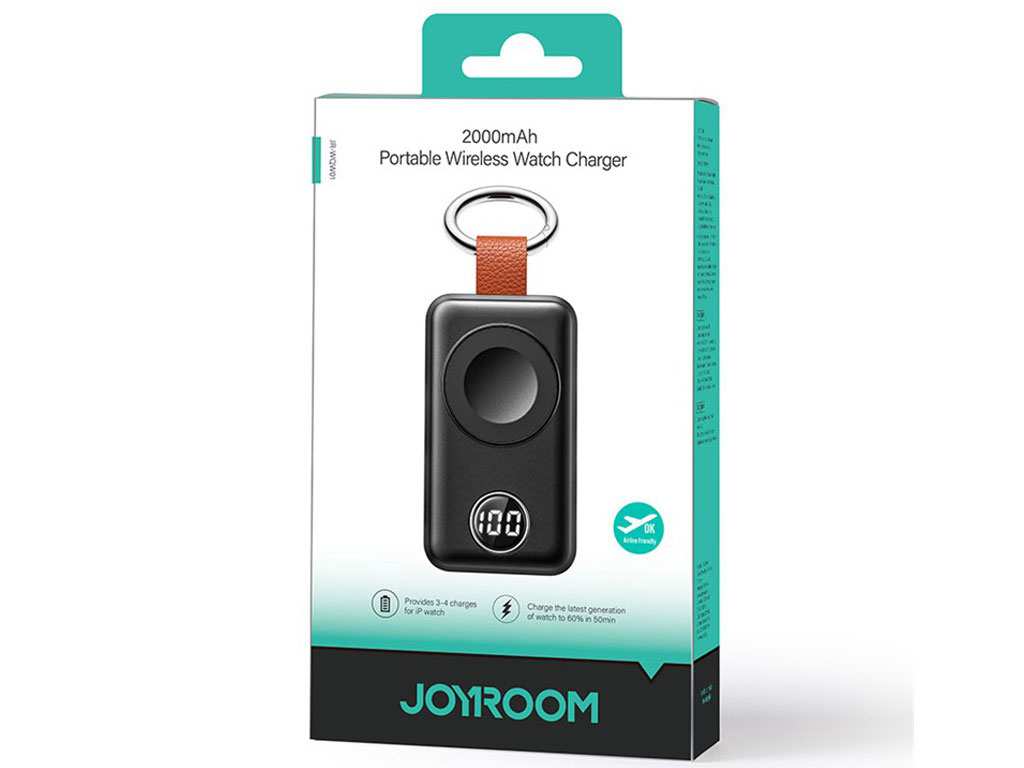 شارژر بی سیم اپل واچ سری 2، 3، 4، 5، 6، 7، 8، اولترا و اس ای با ظرفیت باتری 2000 میلیآمپرساعت جویروم JR-WQW01