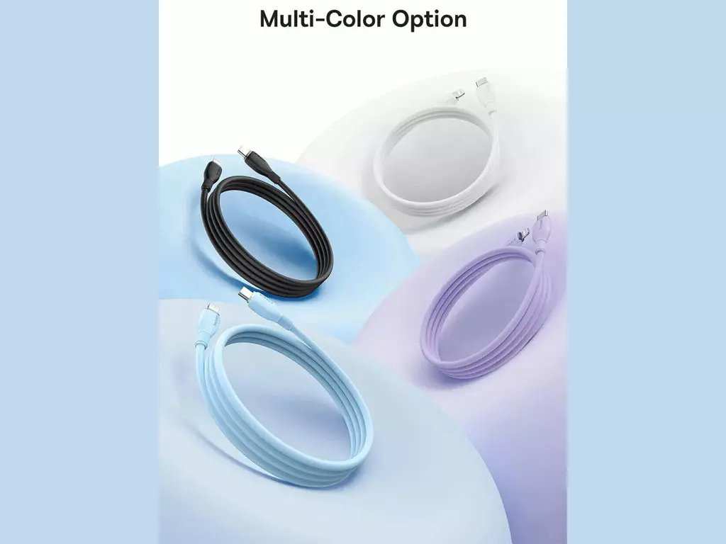 کابل شارژ سریع تایپ سی به لایتنینگ 20 وات 1.2 متری بیسوس P10355701511-00