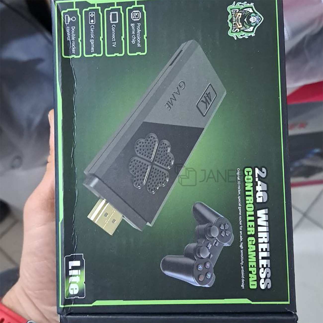 کنسول بازی به همراه دسته بازی بیسیم 4K Game Stick Lite