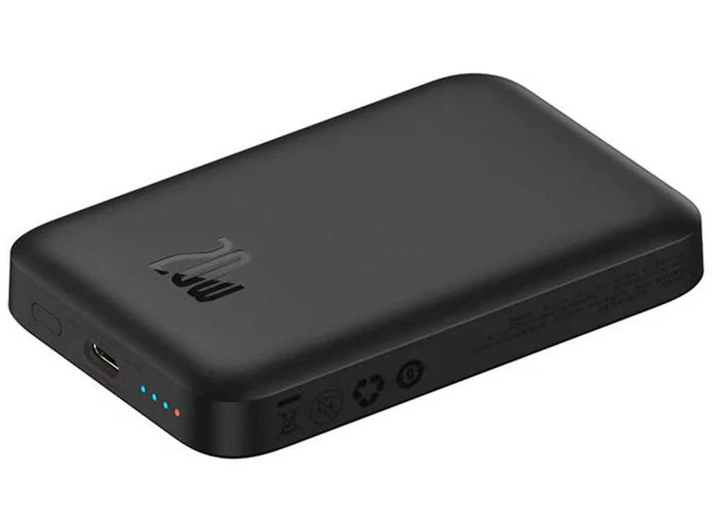 پاوربانک مغناطیسی فست شارژ 20 وات 6000 میلی آمپرساعت بیسوس PPCX