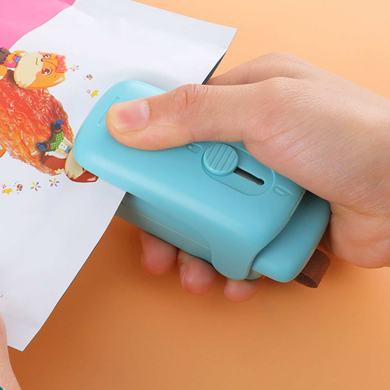 دستگاه پلمپ کننده کیسه فریزر خانگی حرارتی و چاقوی کوچک E-006-02 (kekemai)