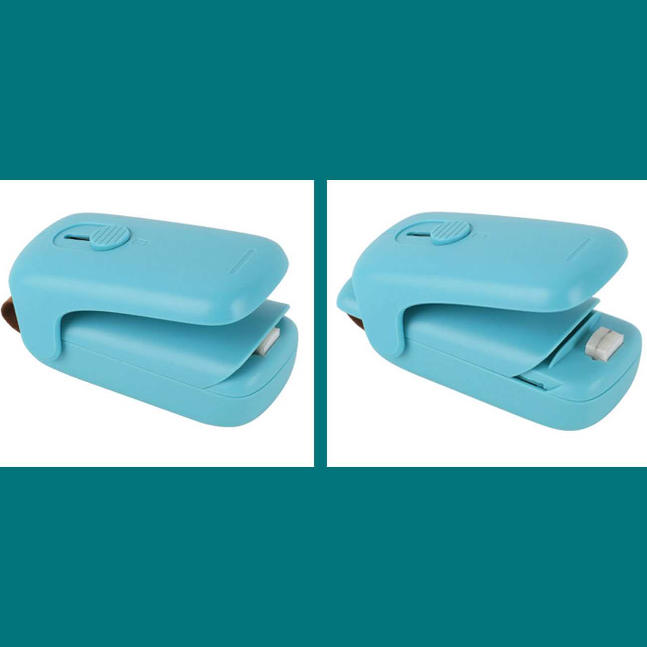 دستگاه پلمپ کننده کیسه فریزر خانگی حرارتی و چاقوی کوچک E-006-02 (kekemai)