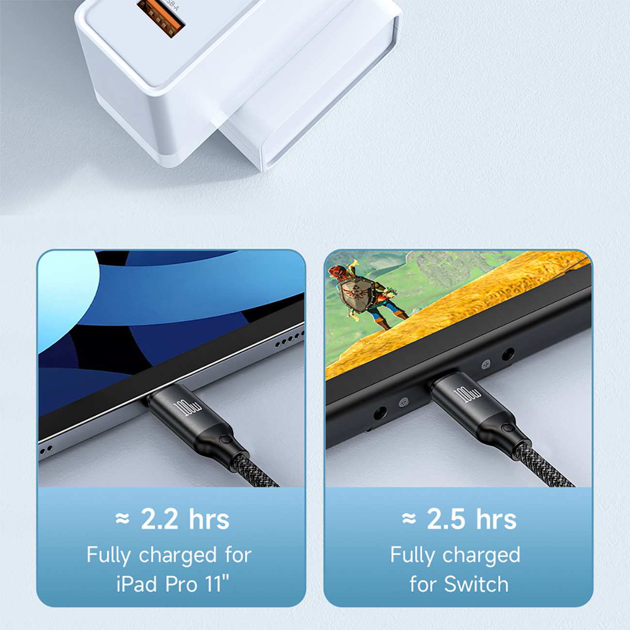 کابل فست شارژ چندکاره تایپ سی به تایپ سی، لایتنینگ و وایرلس 1.2 متری 100 وات مک دودو CA-494