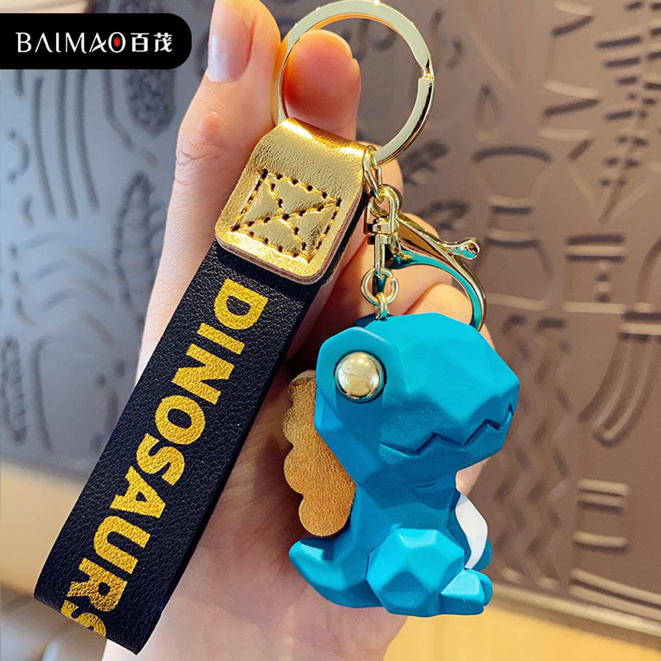 جاکلیدی و آویز کیف فانتزی طرح دایناسور Q