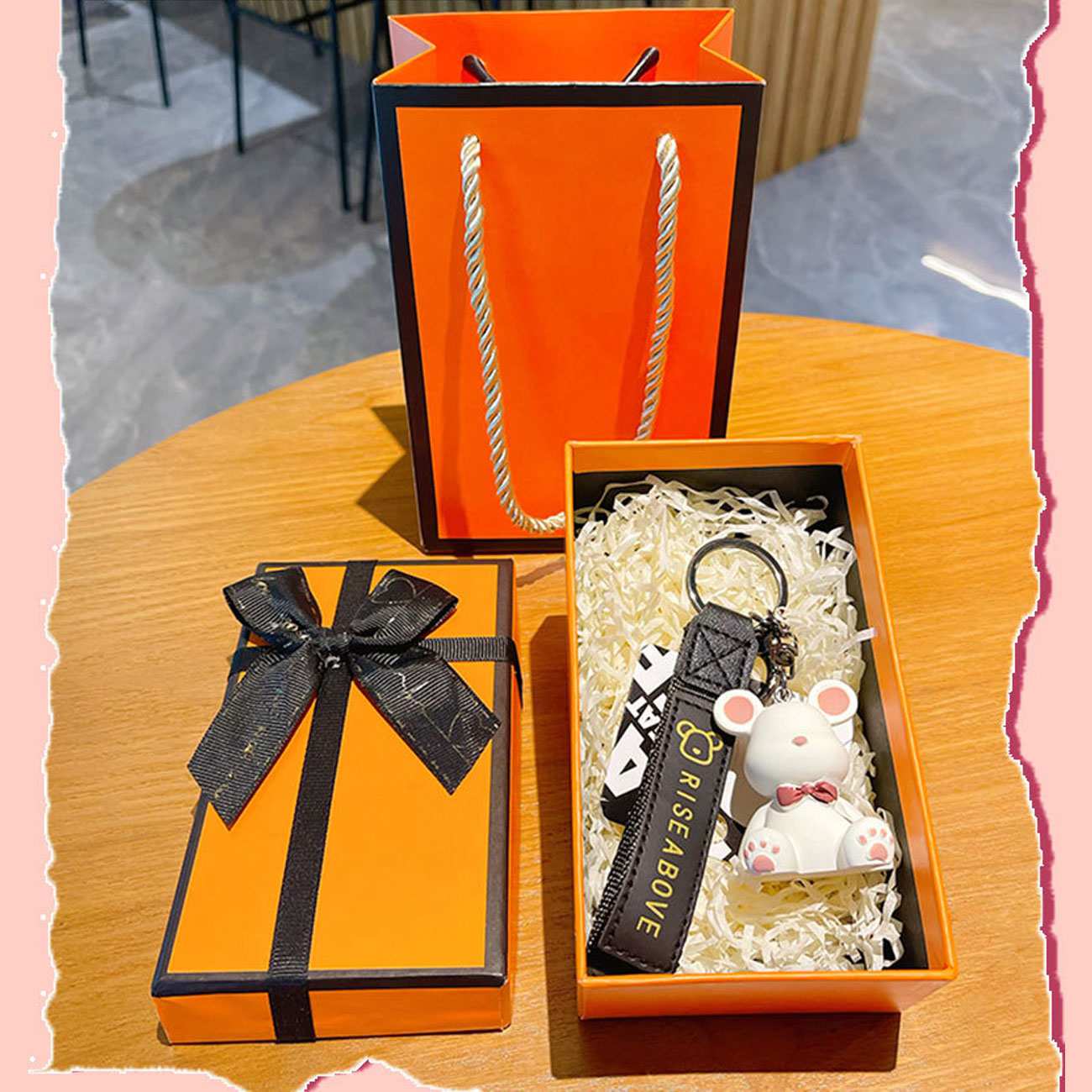 جاکلیدی و آویز کیف فانتزی طرح خرس بایمائو A