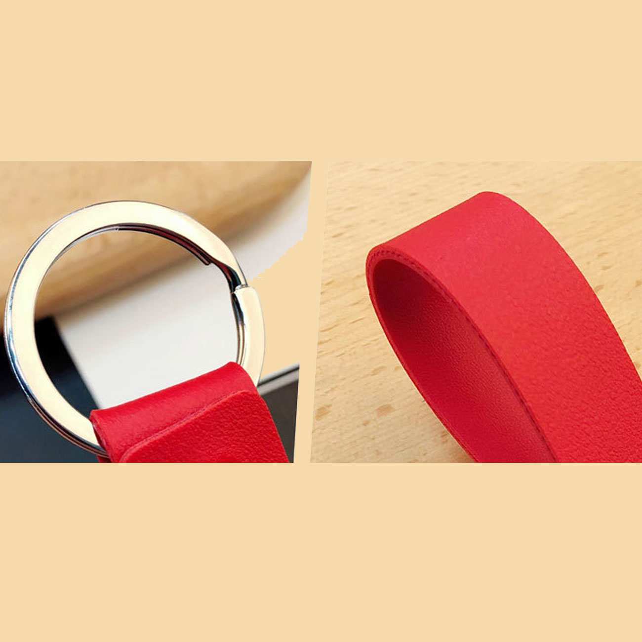 جاکلیدی و آویز کیف ساده طرح چرم بای مائو