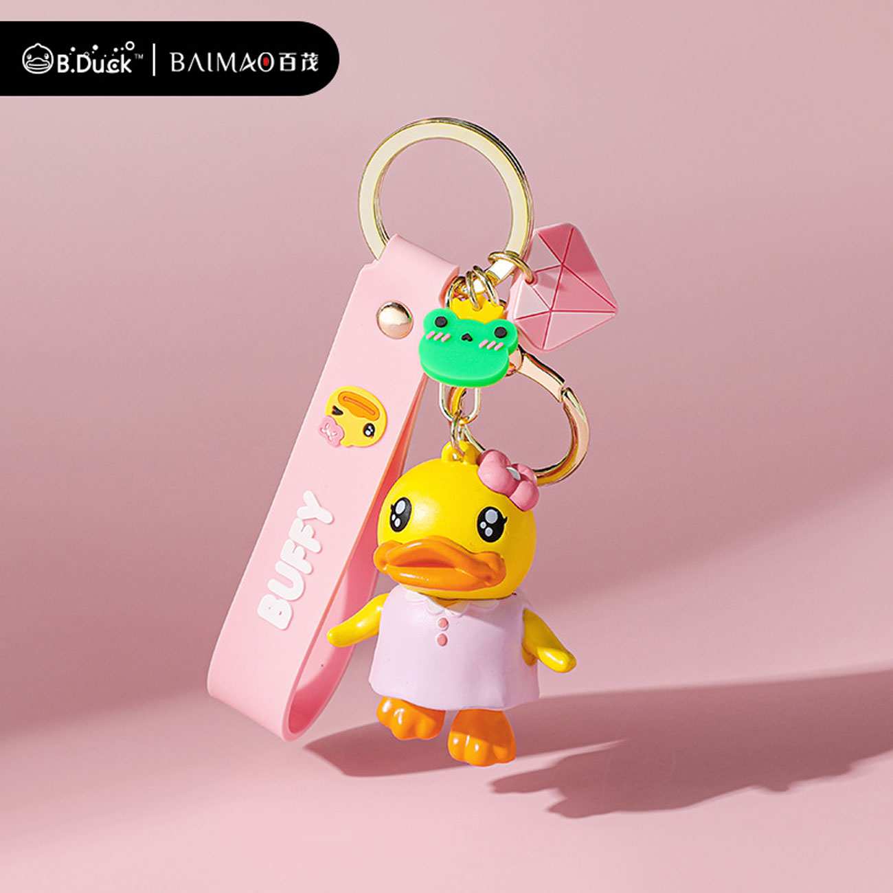جاکلیدی و آویز کیف فانتزی طرح اردک بای مائو D