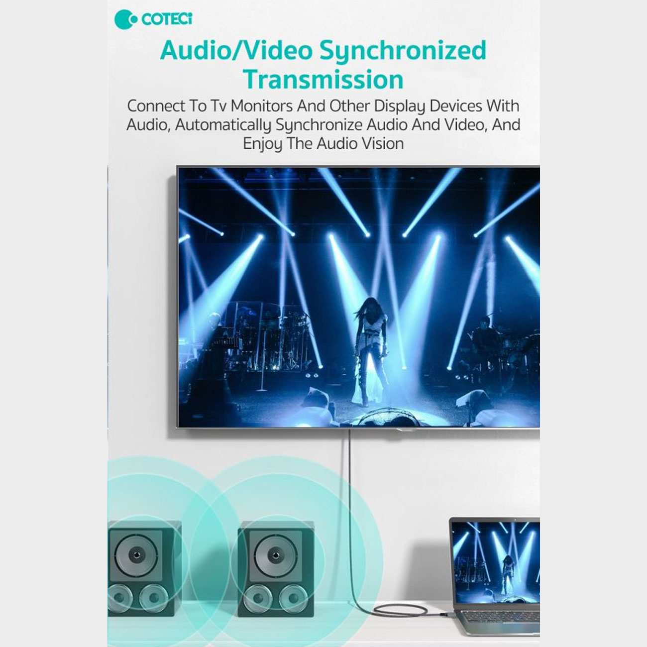 کابل دیسپلی به اچ دی ام آی یک متری کوتسی 87406