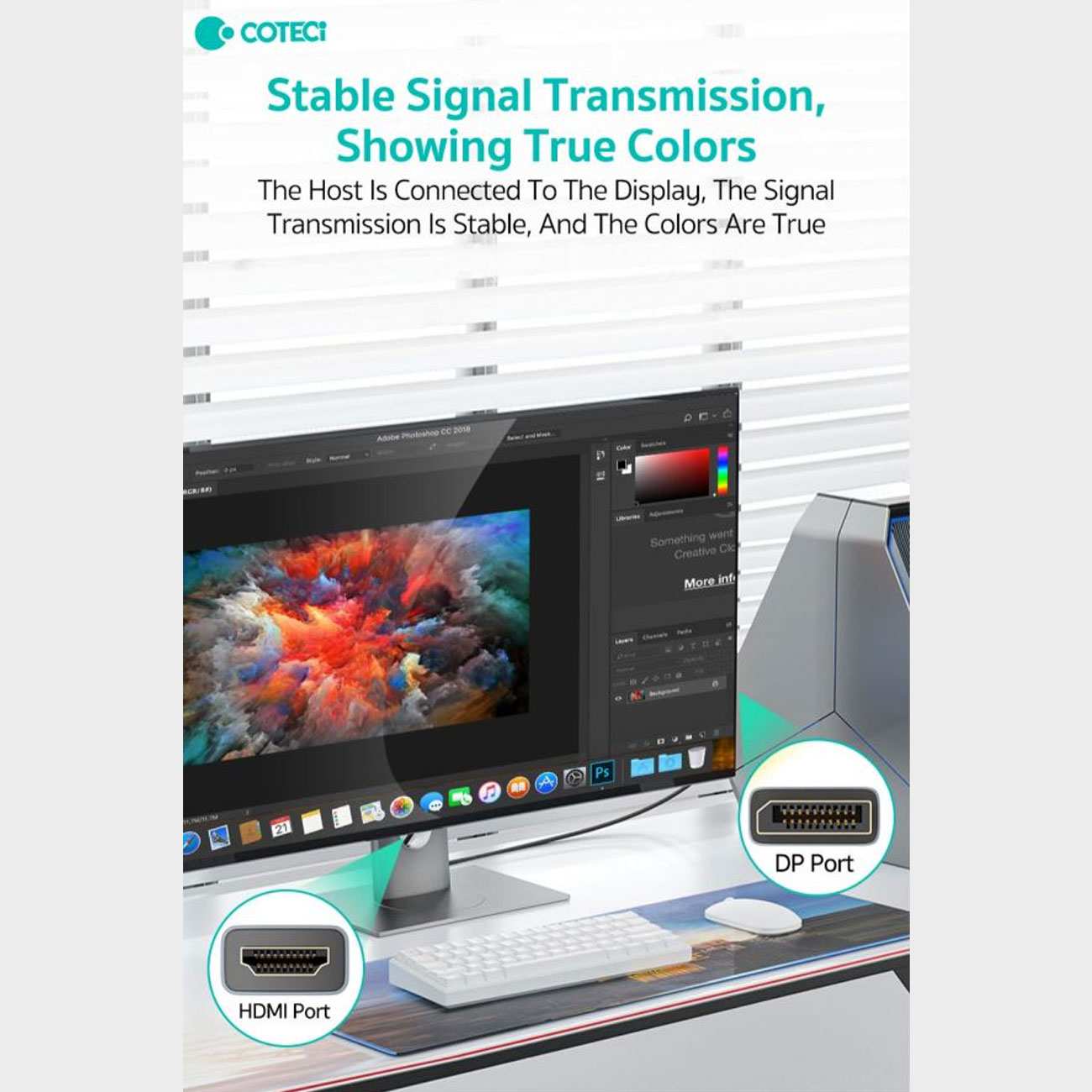 کابل دیسپلی به اچ دی ام آی یک متری کوتسی 87406