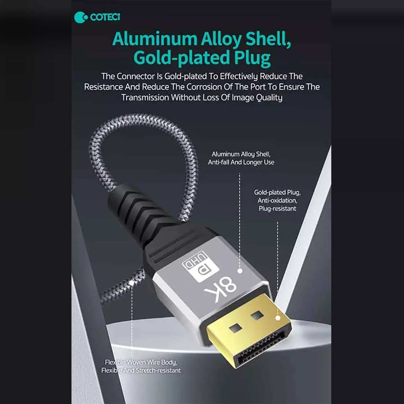 کابل دیسپلی یک متری با وضوح بالا کوتسی 87402