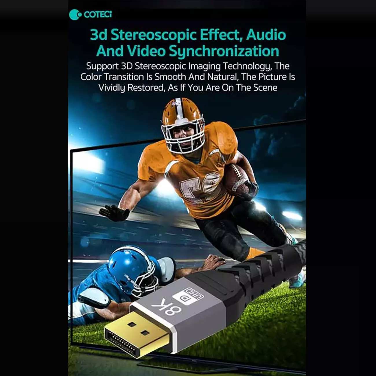 کابل دیسپلی یک متری با وضوح بالا کوتسی 87402