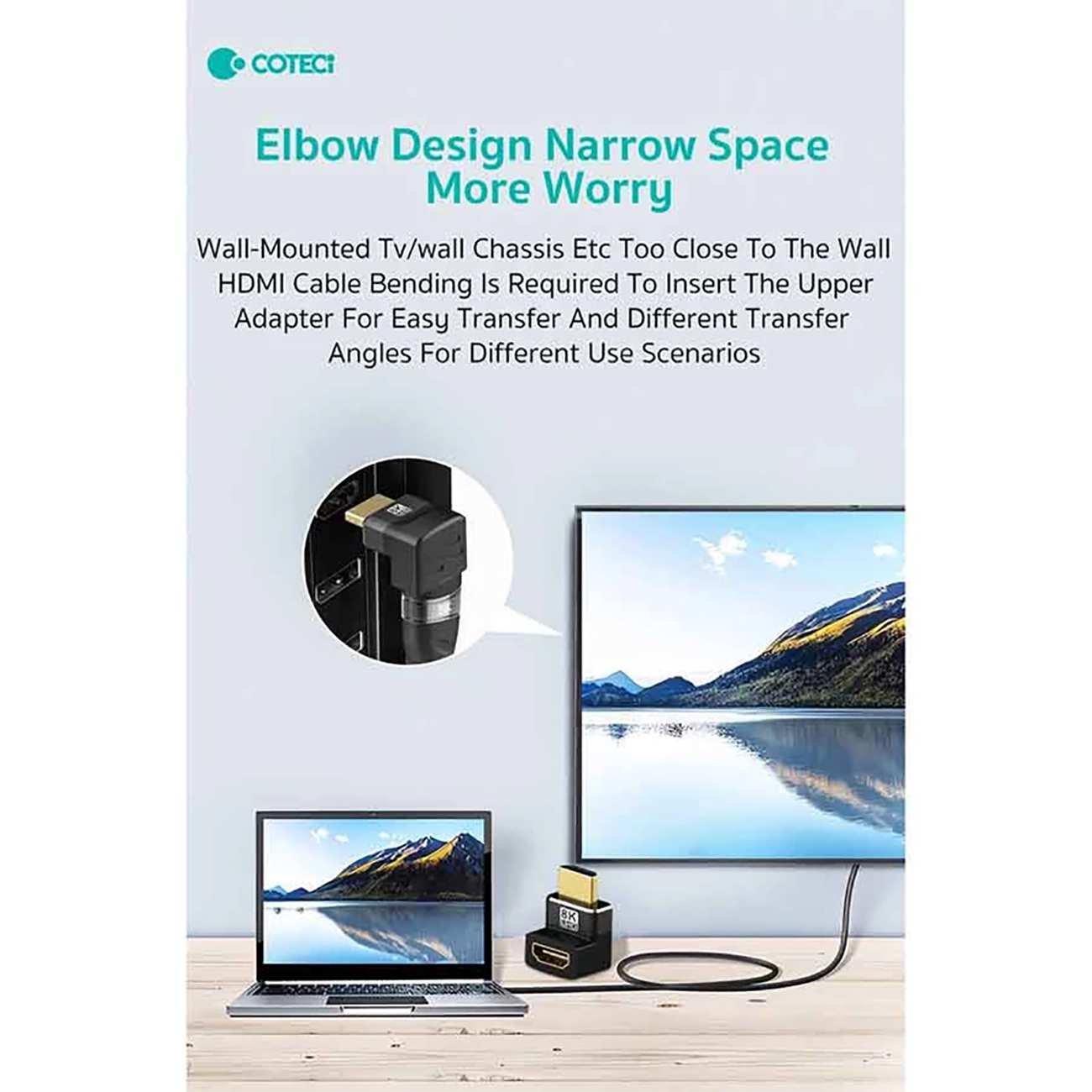 مبدل اچ دی ام آی به اچ دی ام آی کوتسی ( خمیدگی 270 درجه) 87603