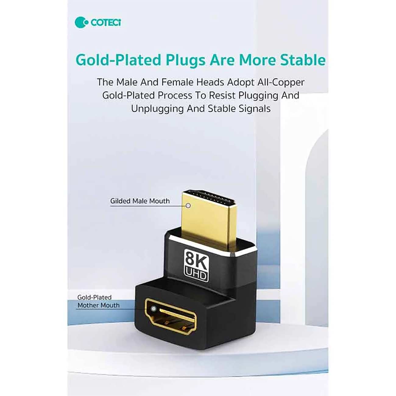 مبدل اچ دی ام آی به اچ دی ام آی کوتسی ( خمیدگی 270 درجه) 87603