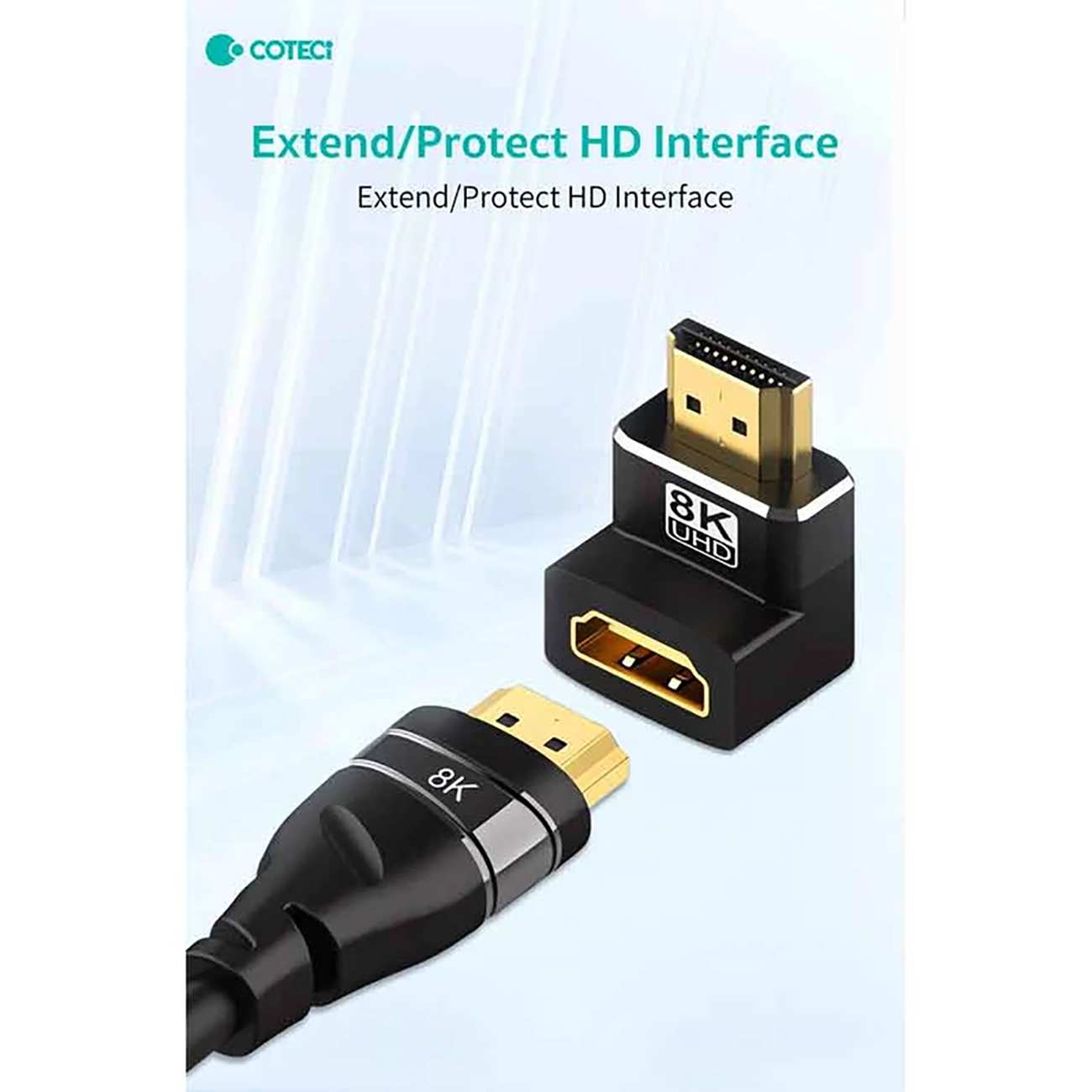 مبدل اچ دی ام آی به اچ دی ام آی کوتسی ( خمیدگی 90 درجه) 87604