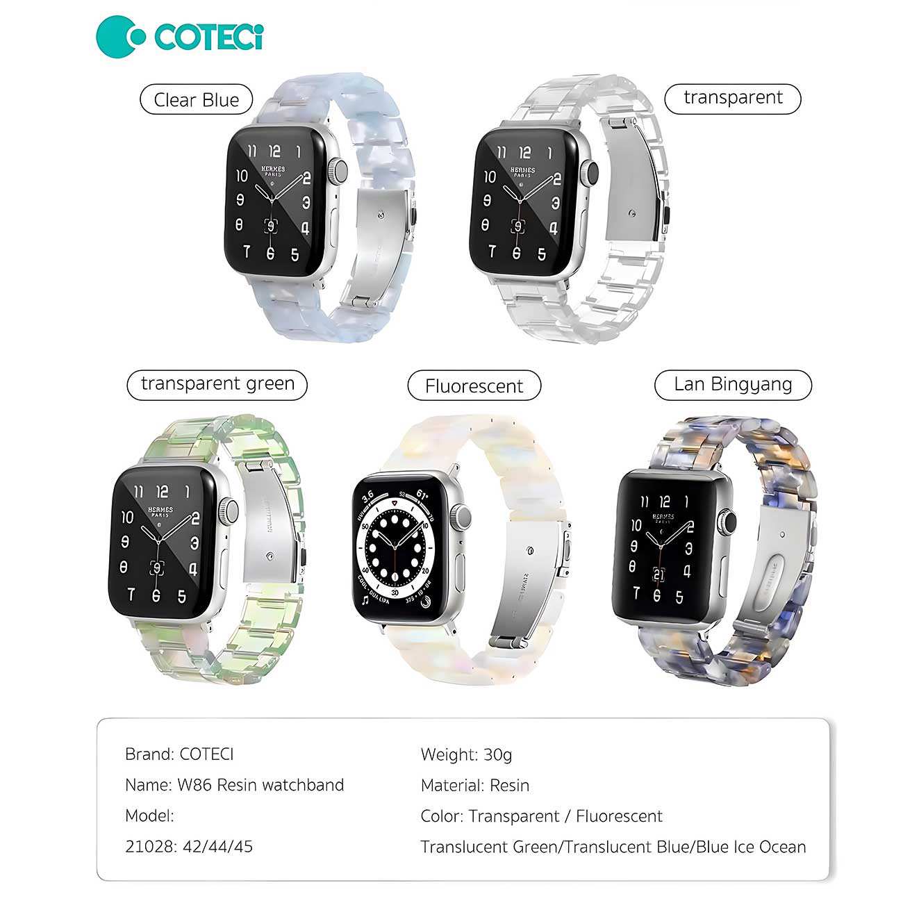 بند اپل واچ 42/44/45/49 میلی متری کوتسی W86 21028