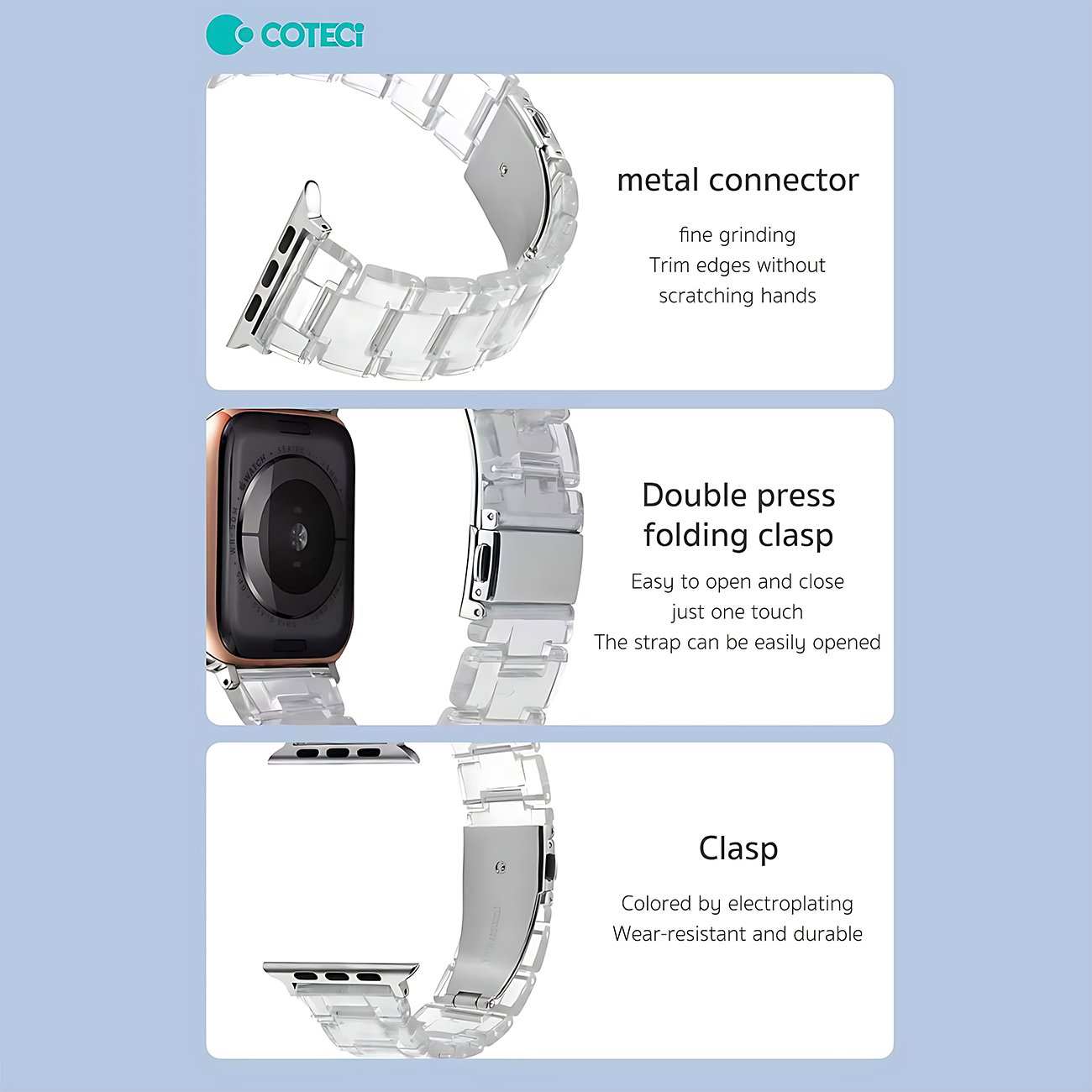 بند اپل واچ 38/40/41 میلی متری کوتسی W86 21027