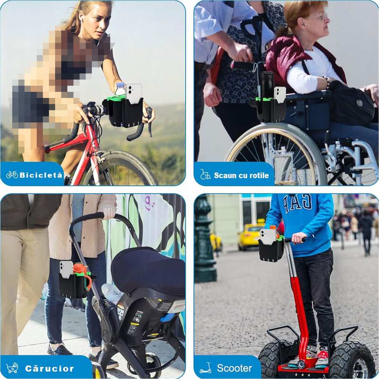 هولدر گوشی موبایل و نگهدارنده لیوان دوچرخه و موتورسیکلت ایکس او C125