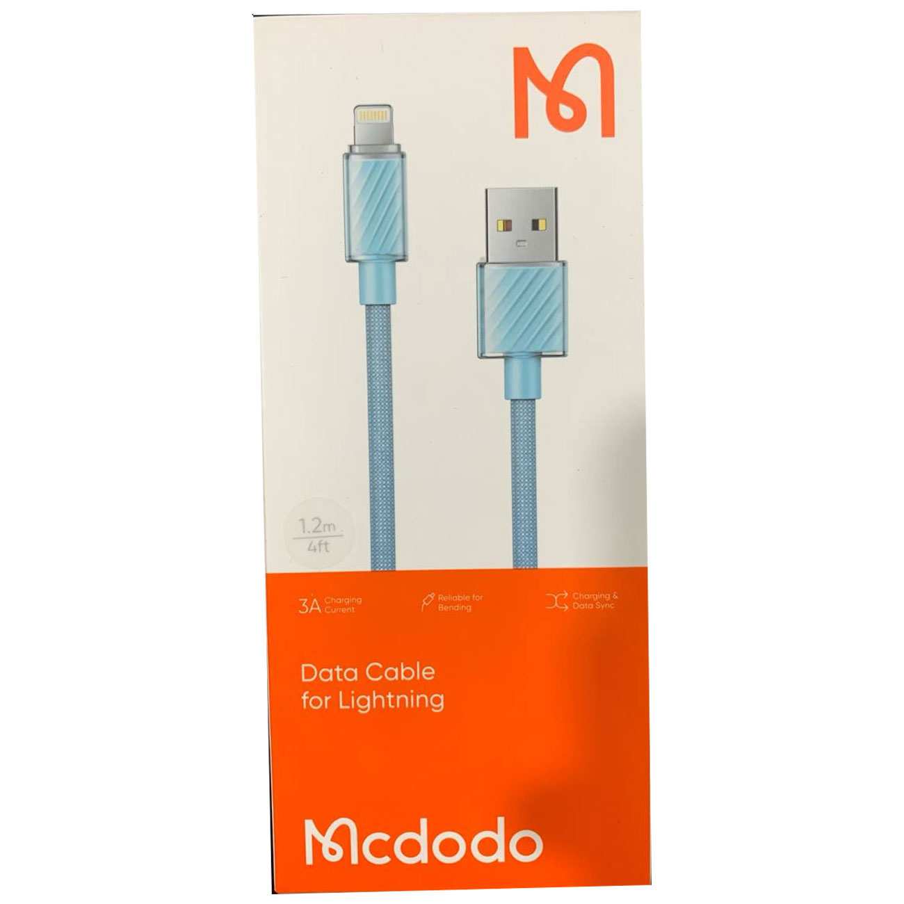 کابل فست شارژ یو اس بی به لایتنینگ 3 آمپر 1.2 متری مک دودو CA-364