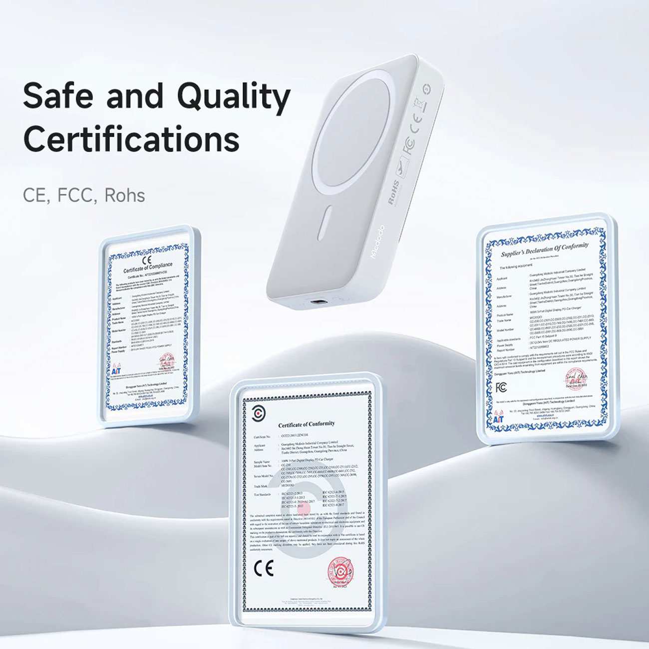 پاوربانک وایرلس آیفون فست شارژ 30 وات 10000 مک دودو MC-593