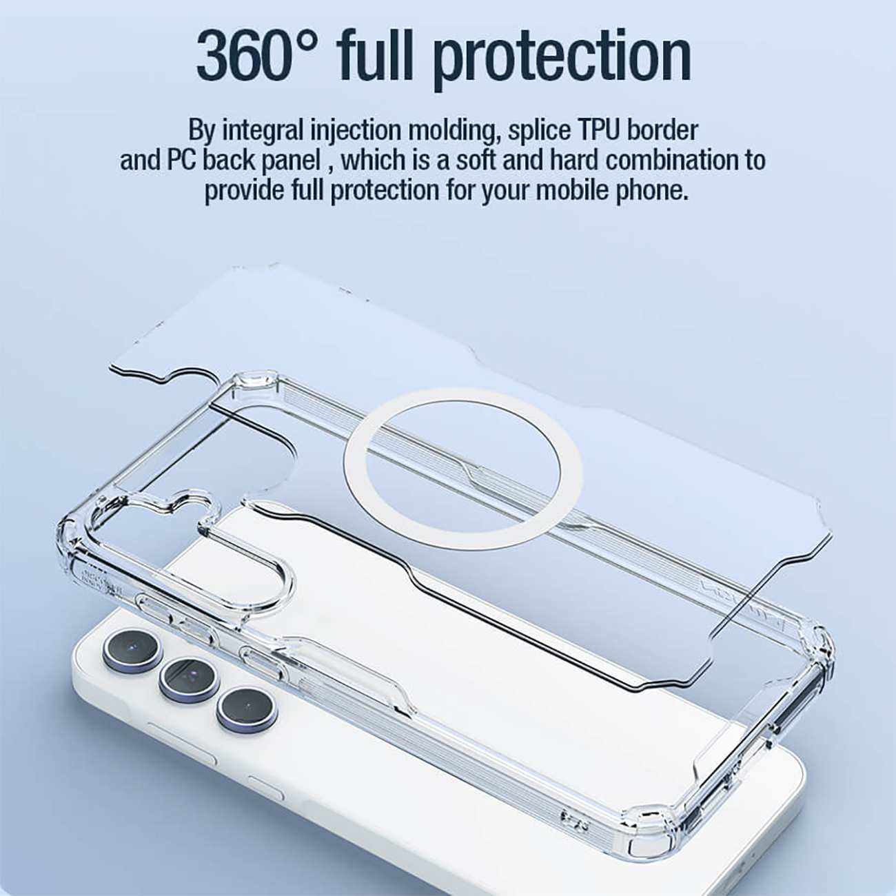 قاب ژله ای مگنتی سامسونگ گلکسی آ 55 نیلکین Nature TPU Pro Magnetic Case