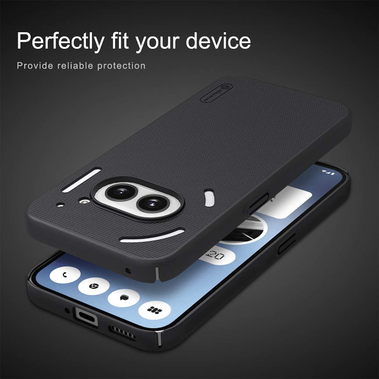 قاب محافظ ناتینگ فون 2آ.2a plus نیلکین Super Frosted Shield