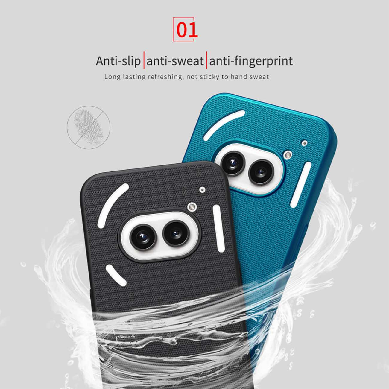 قاب محافظ ناتینگ فون 2آ.2a plus نیلکین Super Frosted Shield