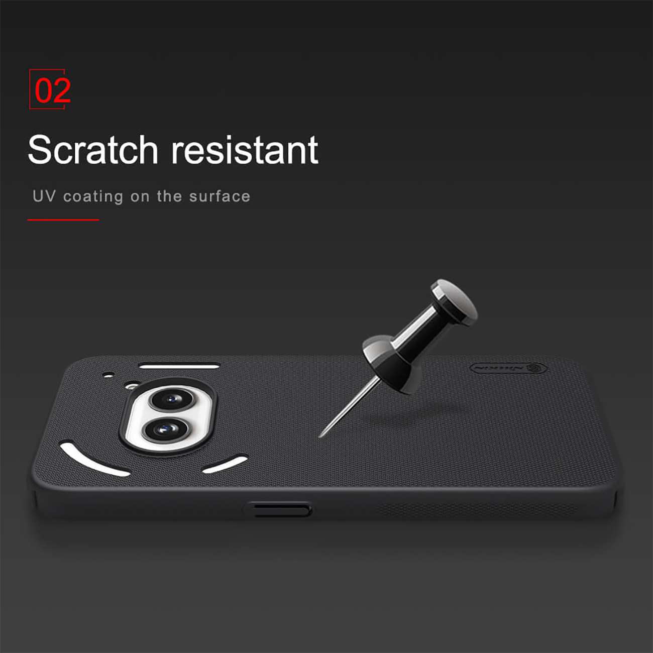 قاب محافظ ناتینگ فون 2آ.2a plus نیلکین Super Frosted Shield