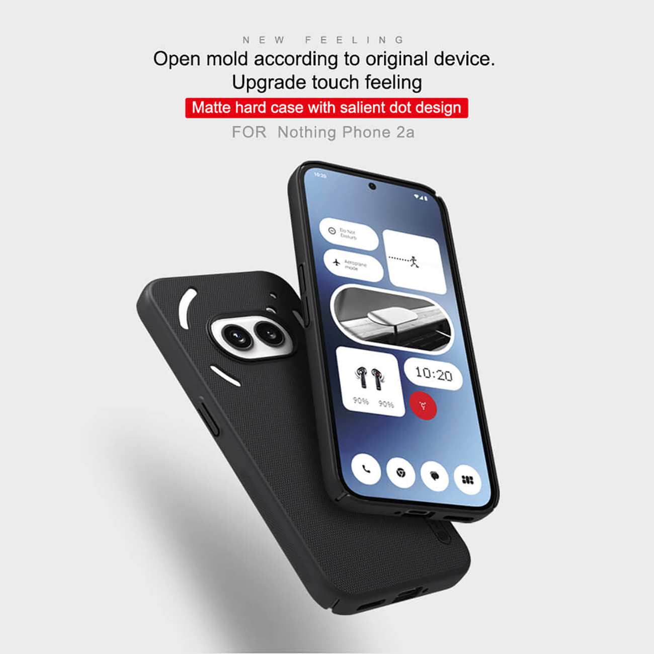 قاب محافظ ناتینگ فون 2آ.2a plus نیلکین Super Frosted Shield