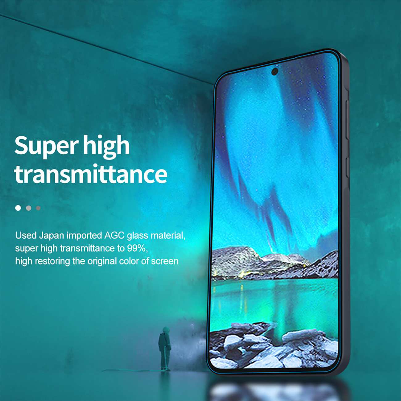 گلس گوشی گلکسی آ55 سامسونگ نیلکین Amazing H+ Pro