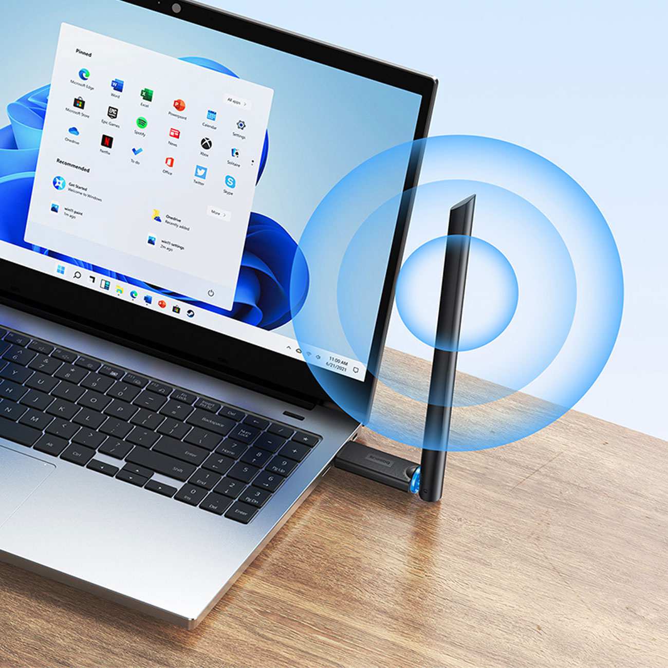 دانگل وای فای 150 مگابیت بر ثانیه بیسوس B01317600111-00 BS-OH171