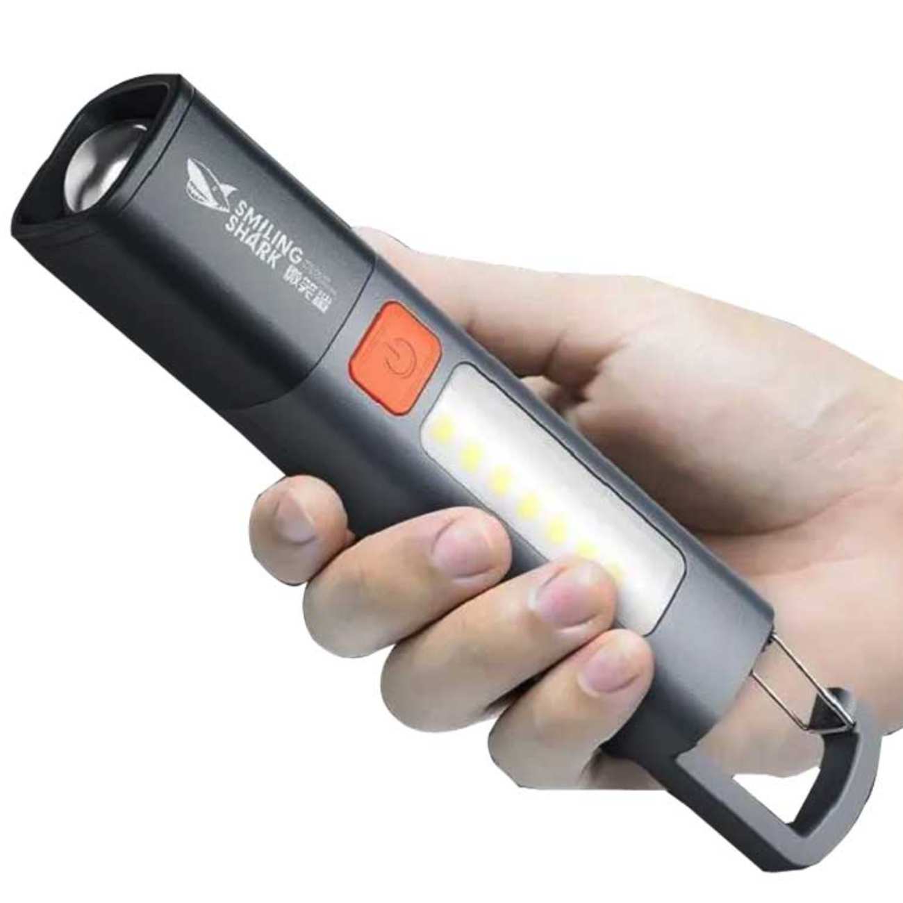 چراغ قوه شارژی ضدآب 1200 میلیآمپرساعت اسمایلینگ شارک SD-1023XPE