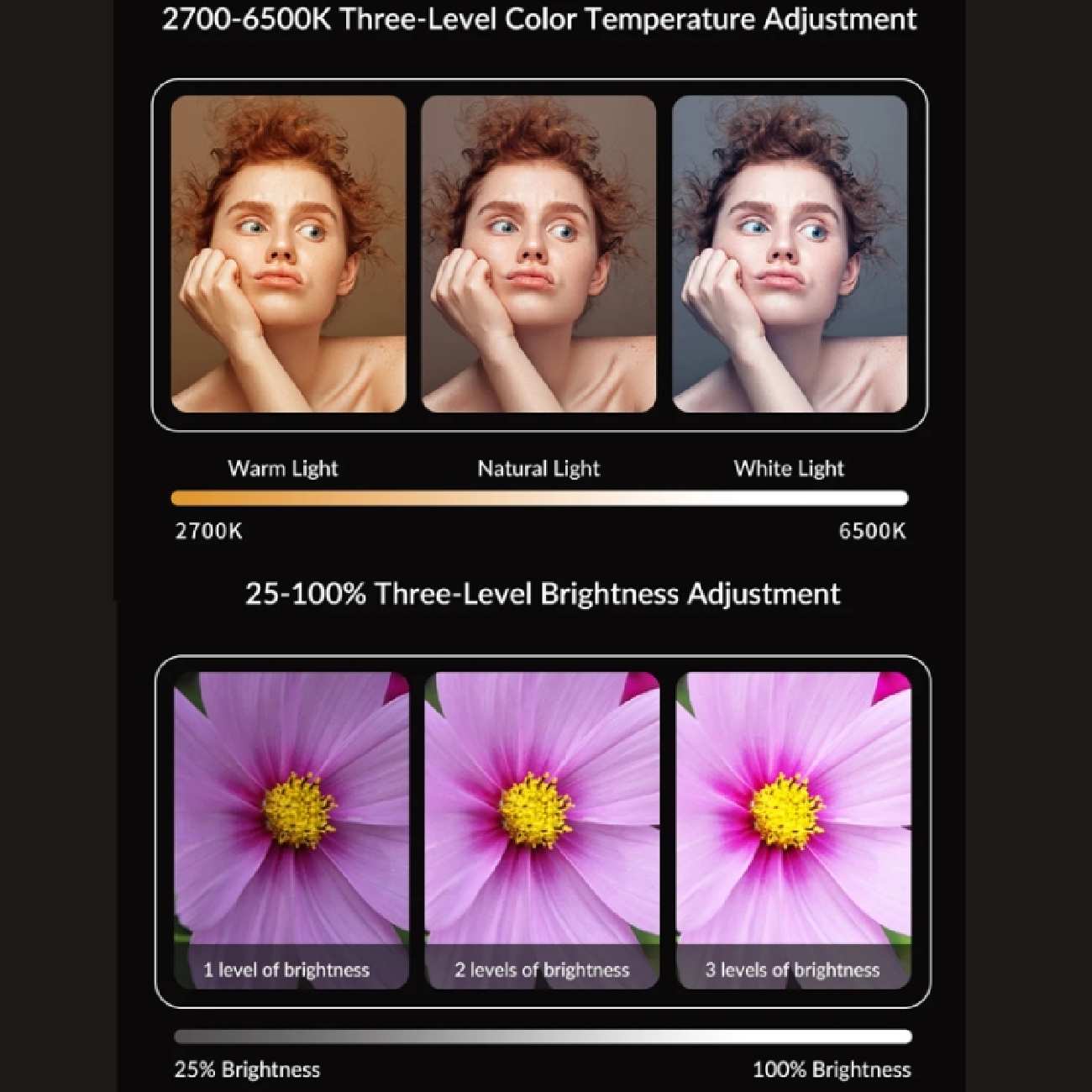 گیره لنز، رینگ لایت و نگهدارنده گوشی موبایل چندکاره اپیکسل APL-FL23