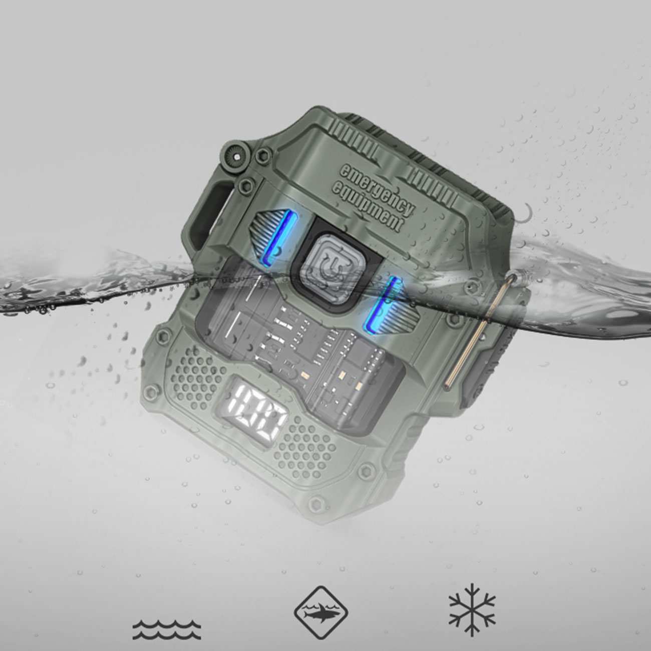 چراغ قوه جیبی فندک دار شارژی اسمایلینگ شارک SD-5224