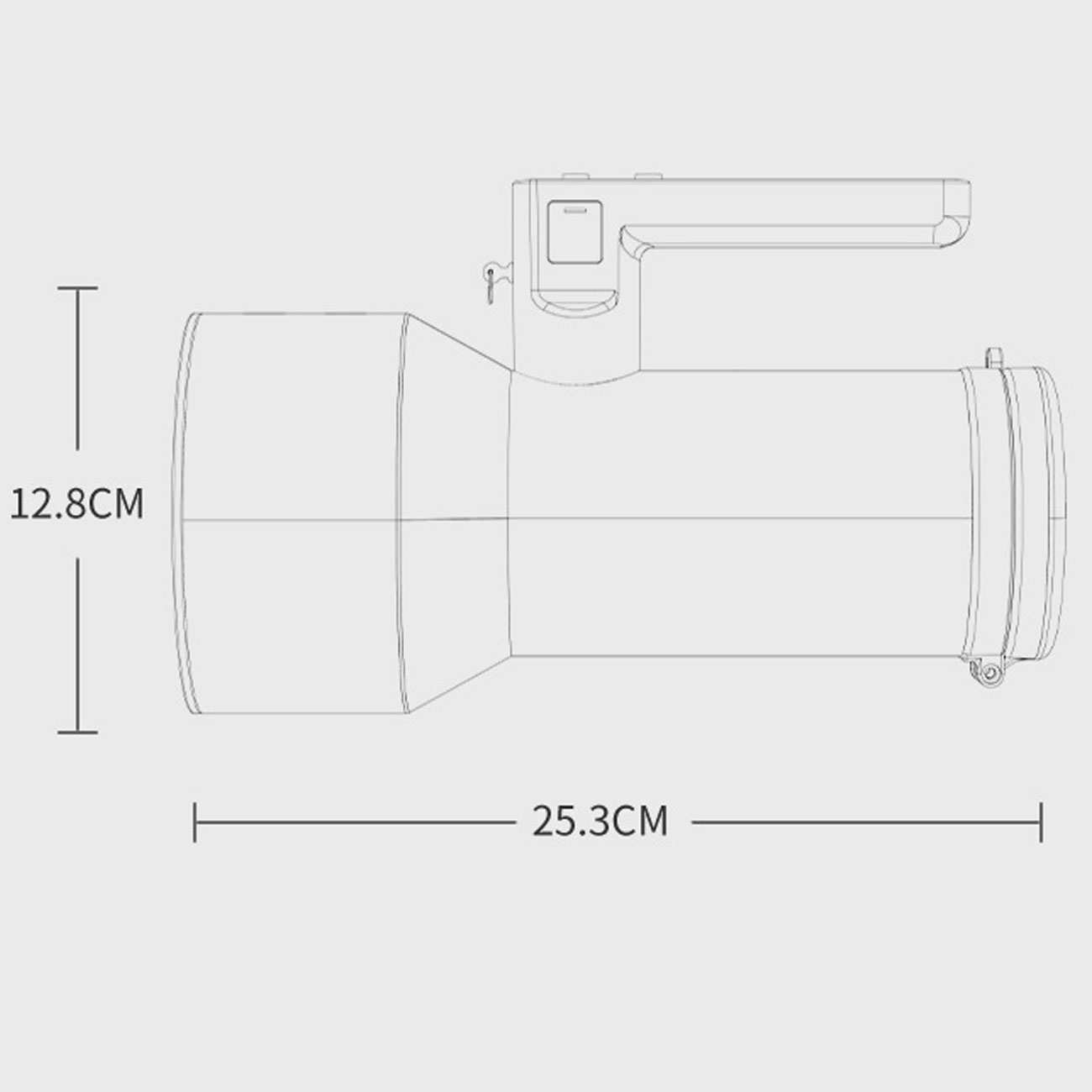 چراغ قوه پلیسی تی 6 پر نور ضدآب اسمایلینگ شارک ST-5180