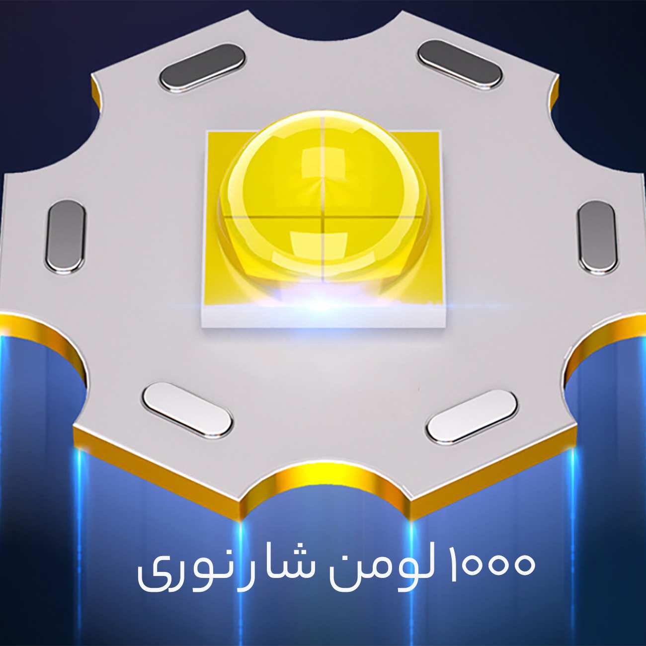 چراغ قوه لیزری سفید شارژی و پاوربانک K80