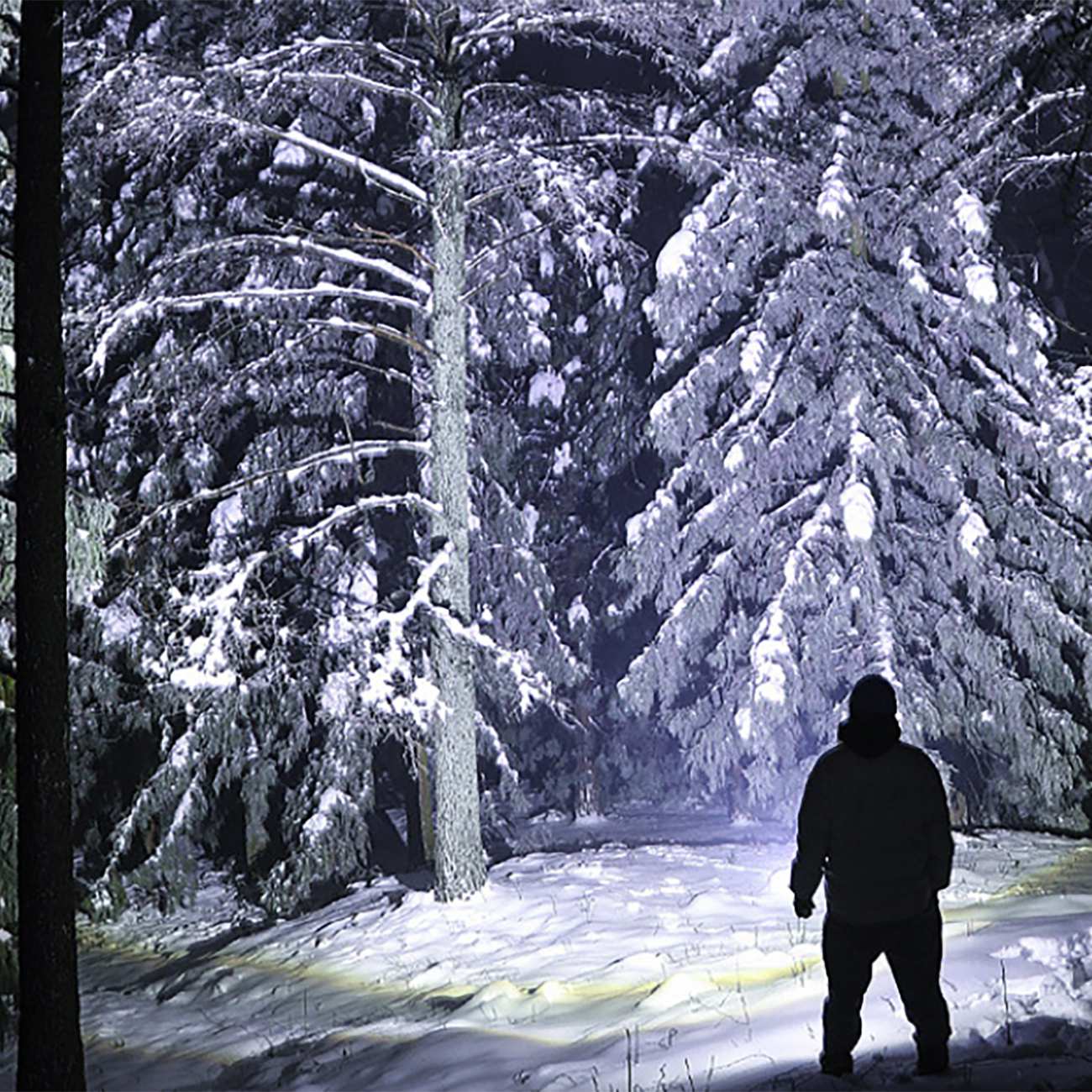 چراغ قوه لیزری سفید شارژی و پاوربانک K80