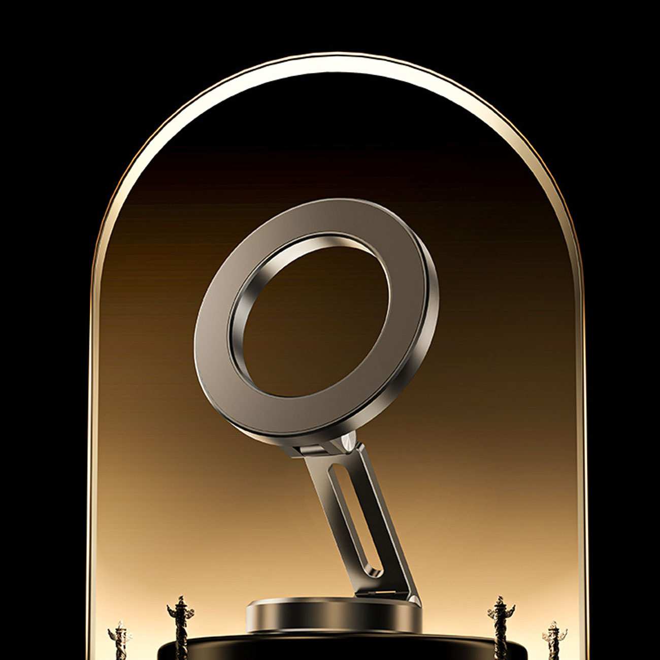 هولدر موبایل مگنتی داخل خودرو فلزی تاشو Z15P