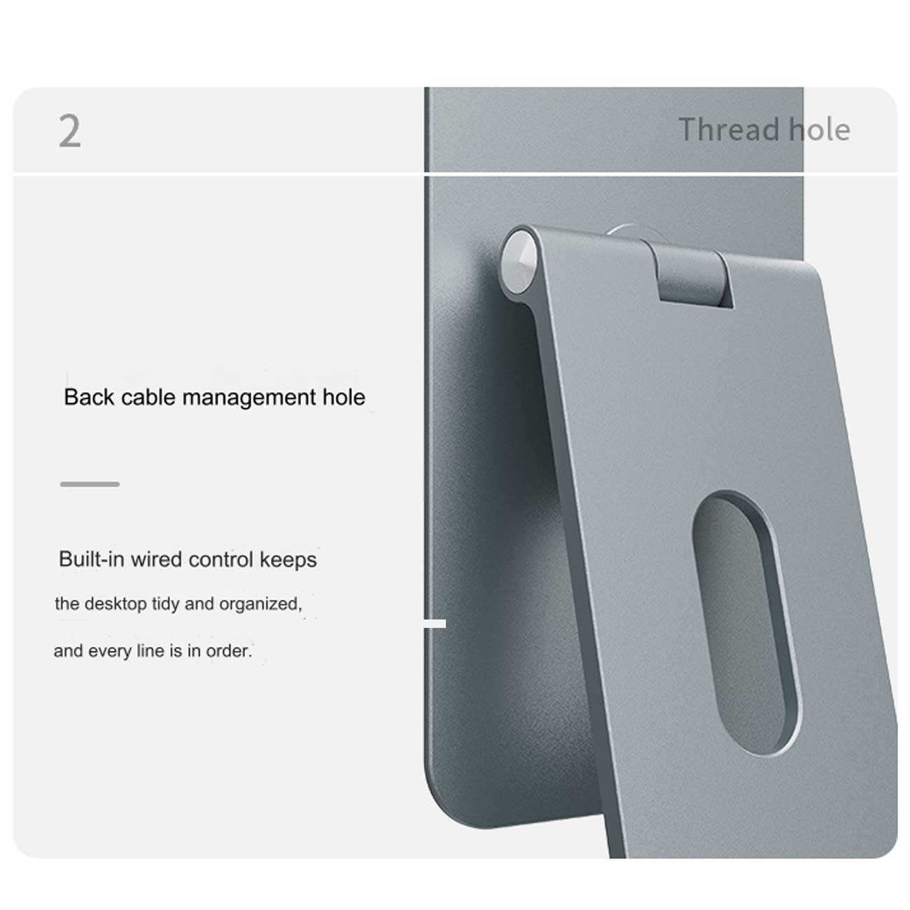 هولدر مگنتی آیپد پرو12.9 اینچ رومیزی فلزی C2