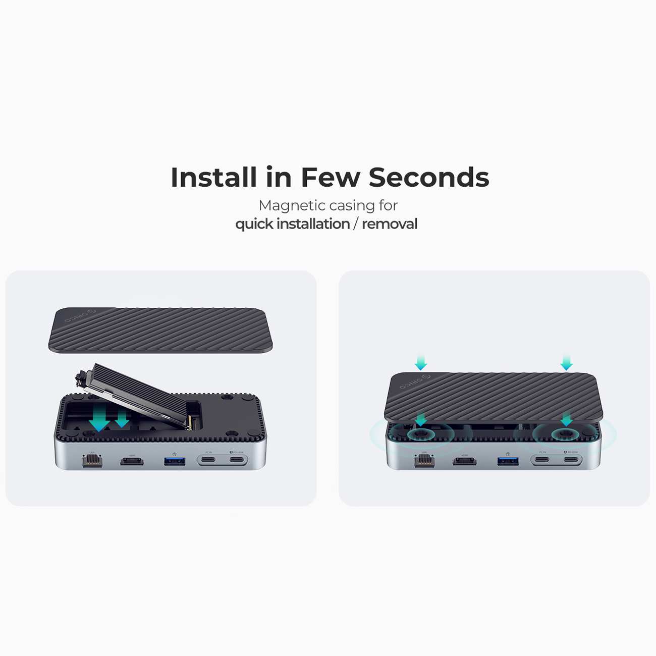 هاب تایپ سی 10 پورت اوریکو DPM2P9-BK-BP