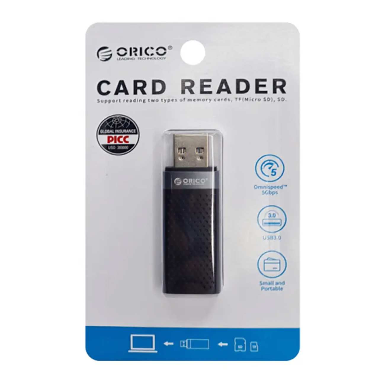 کارتخوان و رم ریدر پرسرعت حرفه ای اوریکو CS2T-A3-BK-EP