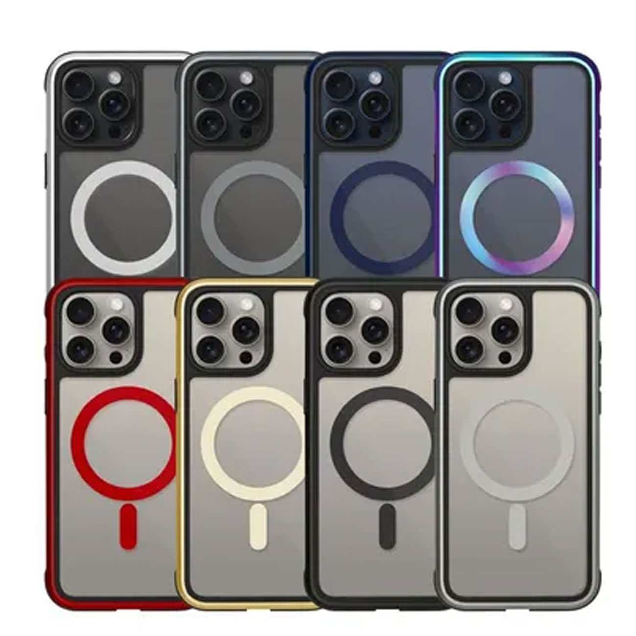 قاب شفاف مگنتی آیفون 15 پرومکس کی زد دو Ares Magnetic