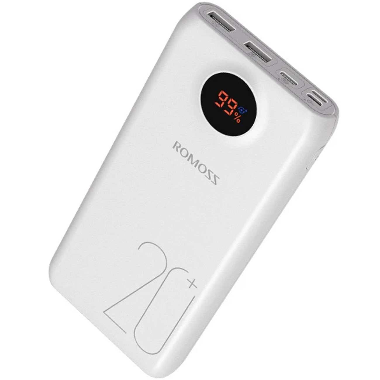 پاوربانک فست شارژ تایپ سی و یو اس بی 20 وات 20000 روموس SW20 Pro