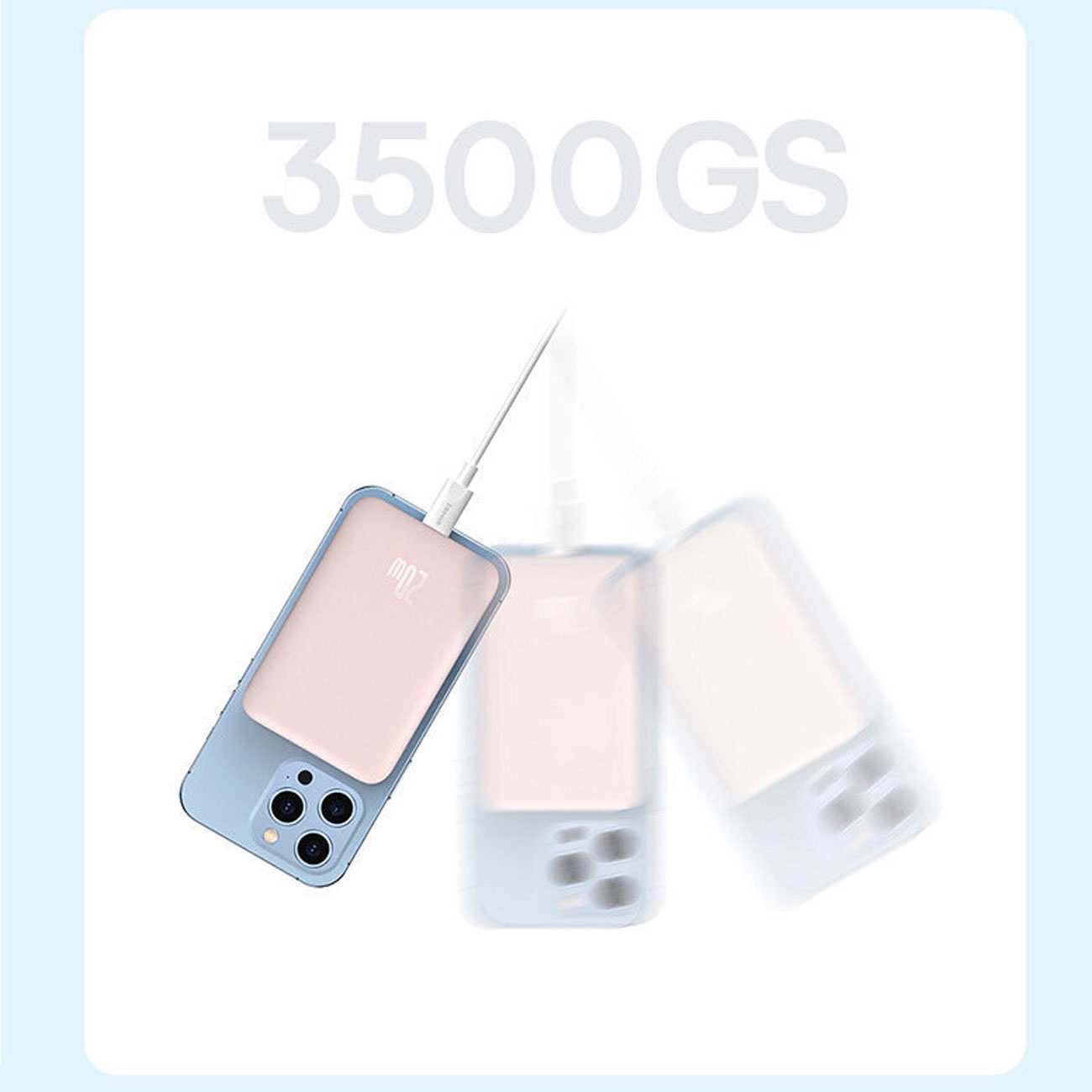 پاوربانک وایرلس فست شارژ 20 وات 10000 بیسوس PPCX030002 PPCXM10