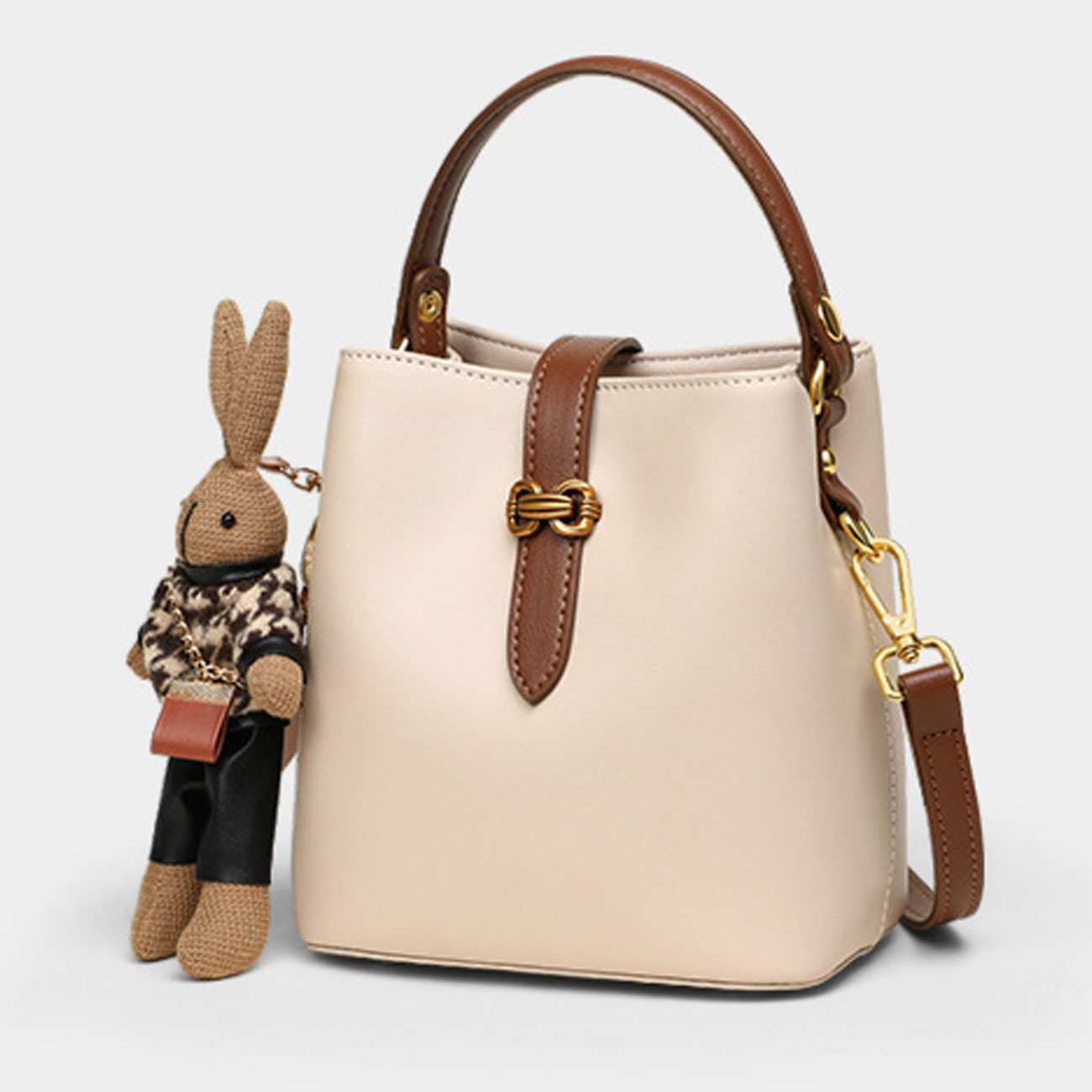 کیف دوشی و کراس بادی زنانه چرمی T6617HYB