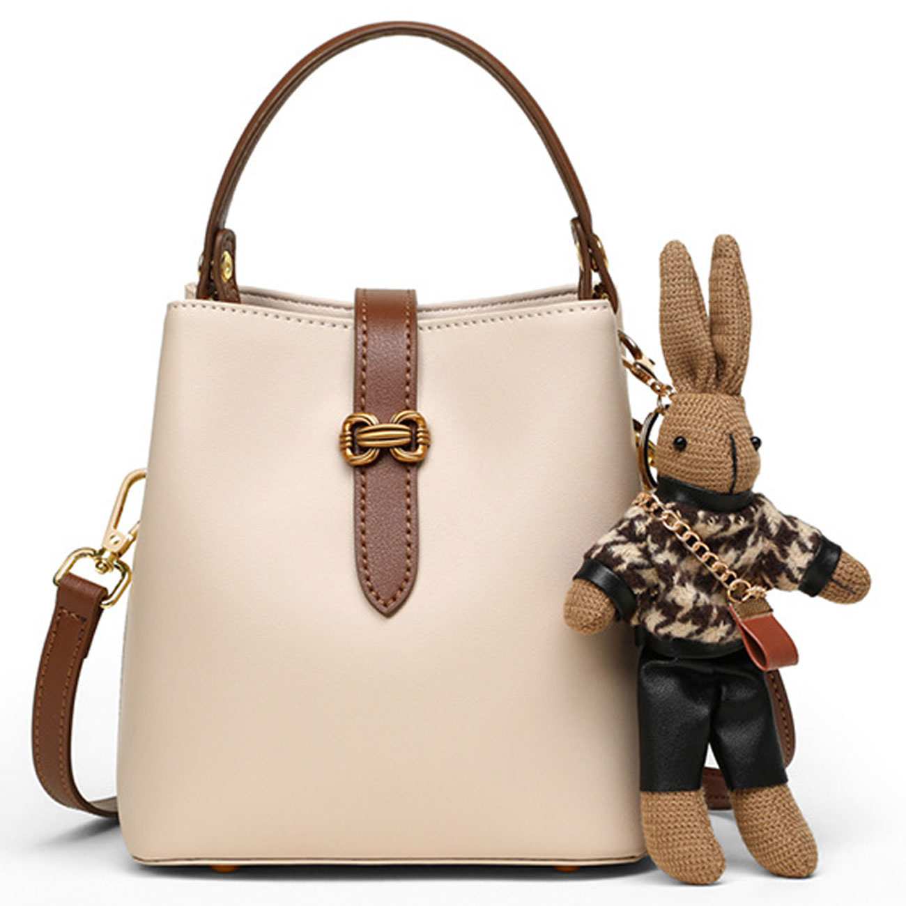 کیف دوشی و کراس بادی زنانه چرمی T6617HYB